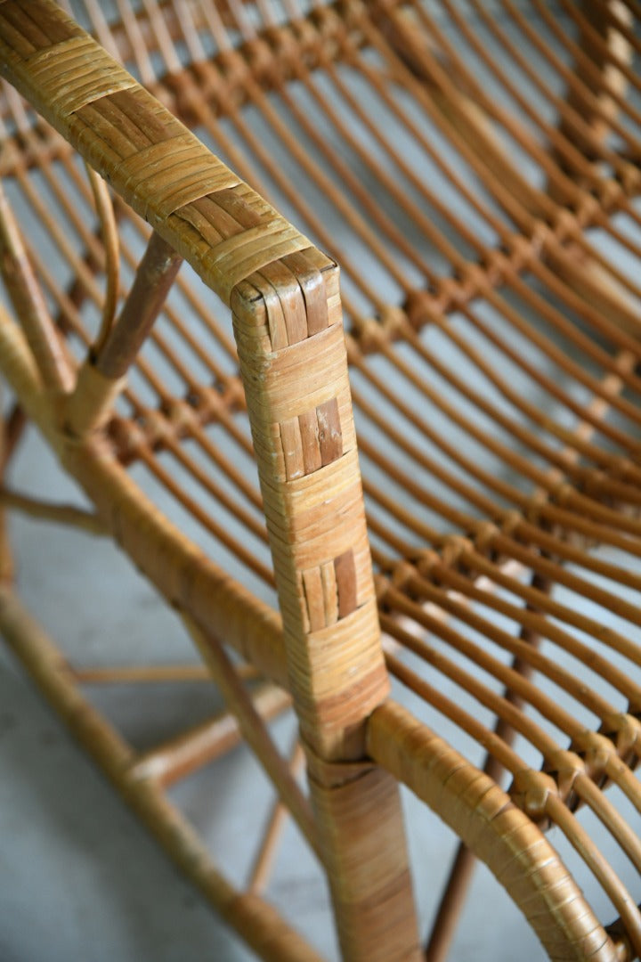 Retro Cane Rocking Chair