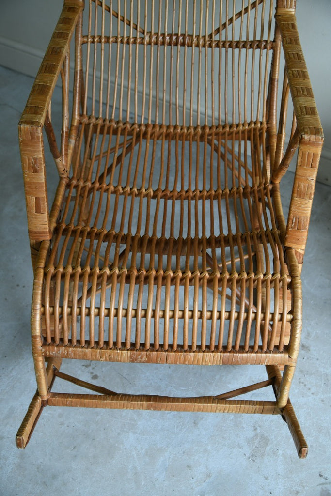 Retro Cane Rocking Chair