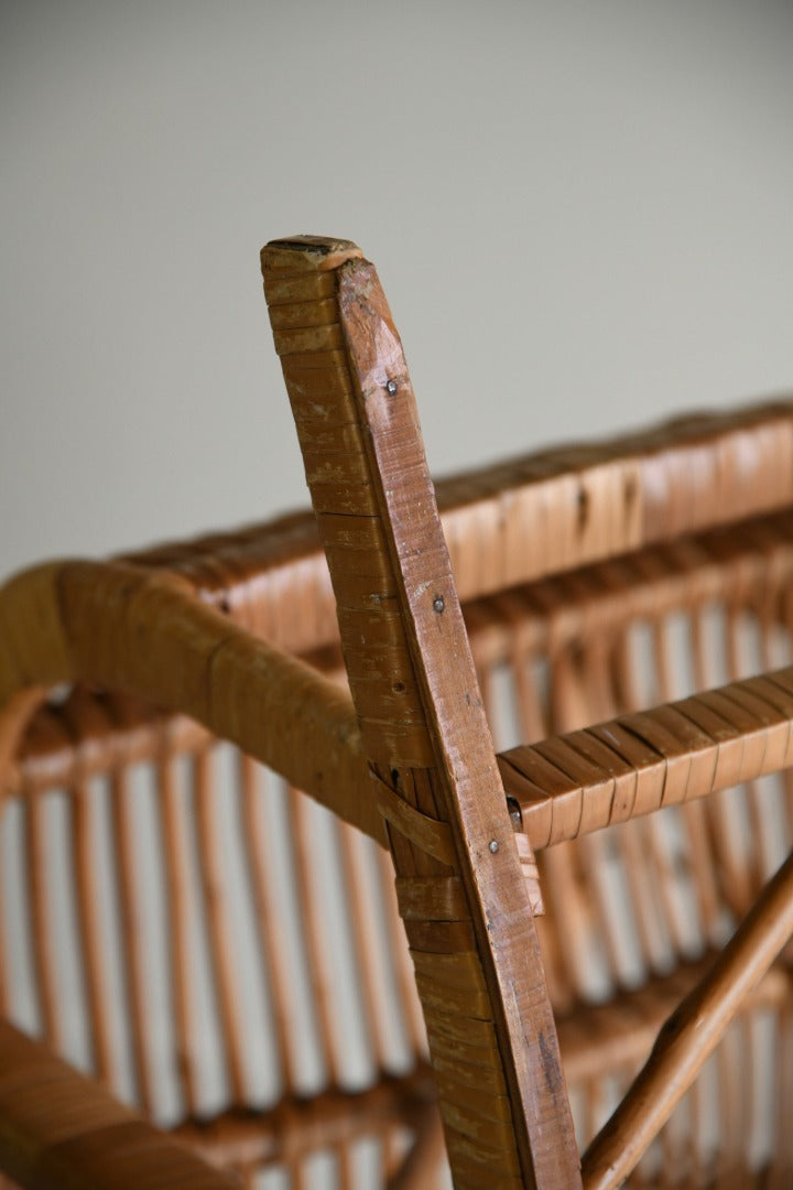 Retro Cane Rocking Chair