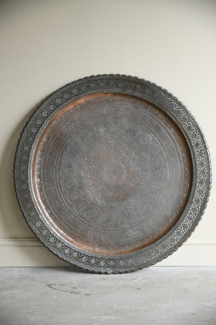 Large Copper Tone Eastern Tray