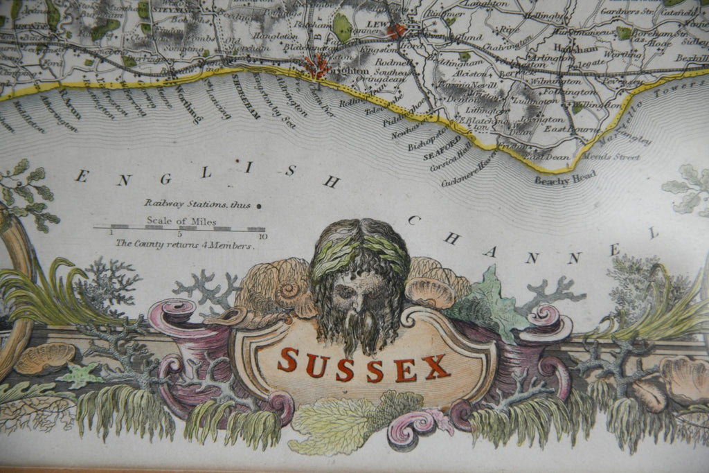 Vintage Framed Sussex Print