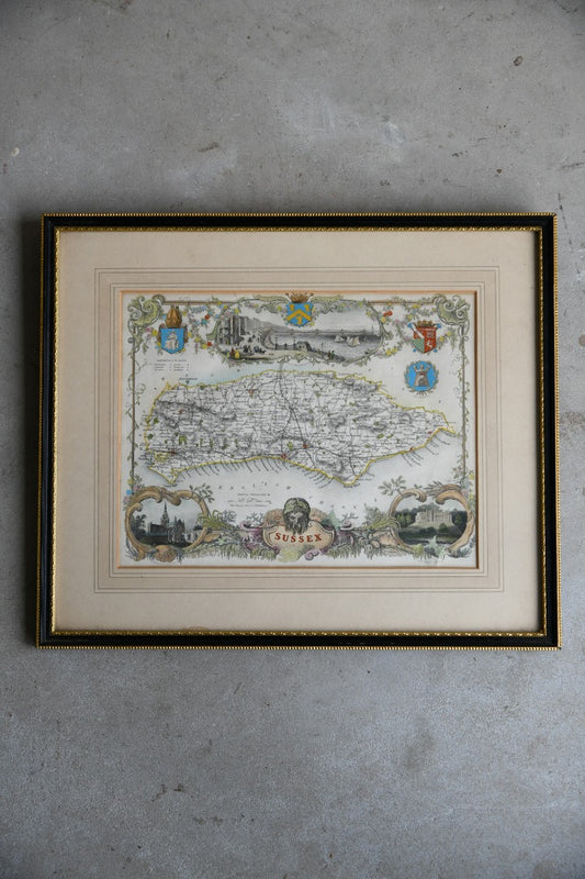 Vintage Framed Sussex Print