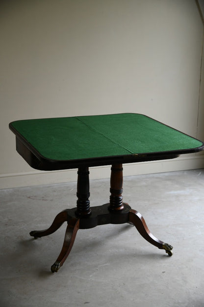 Antique Rosewood Card Table