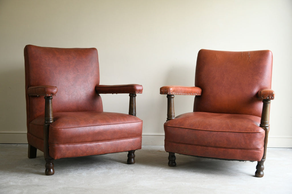 Pair Birch & Alpe Arts and Crafts Style Chairs