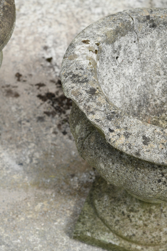 3 Composite Stone Garden Urns