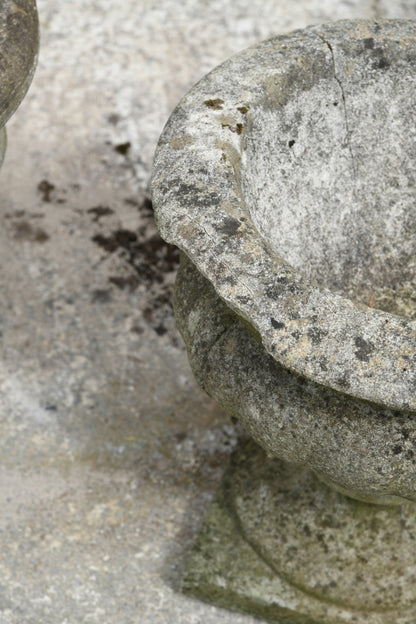 3 Composite Stone Garden Urns