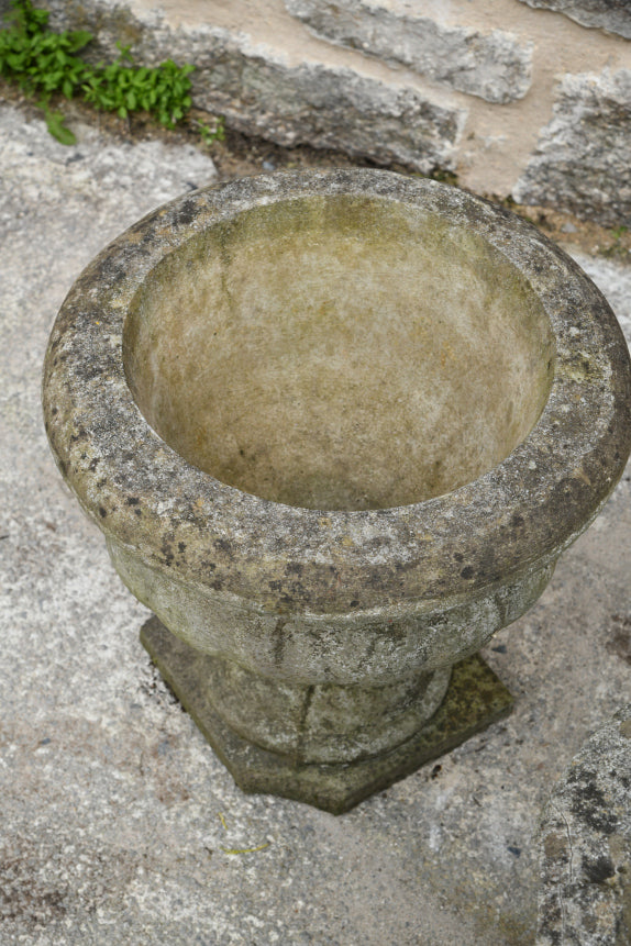 3 Composite Stone Garden Urns