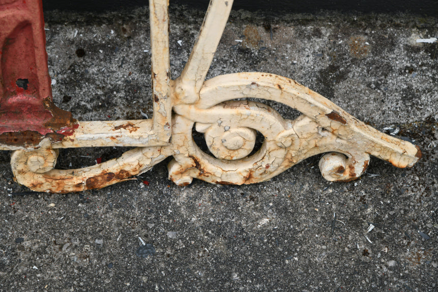 Antique Edwardian Cast Iron Gate Overthrow