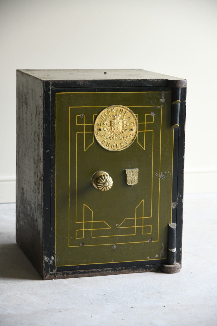 Antique Victorian E Hipkins & Co Steel Safe