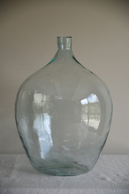 Vintage French Glass Demijohn