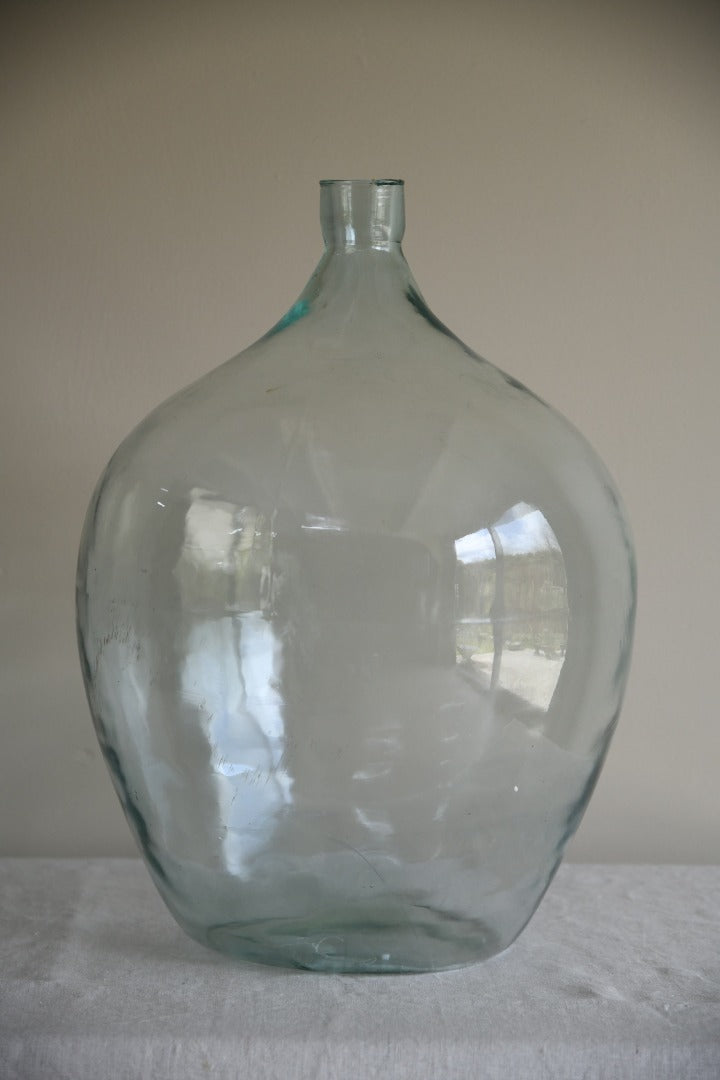 Vintage French Glass Demijohn