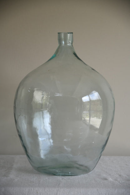 Vintage French Glass Demijohn