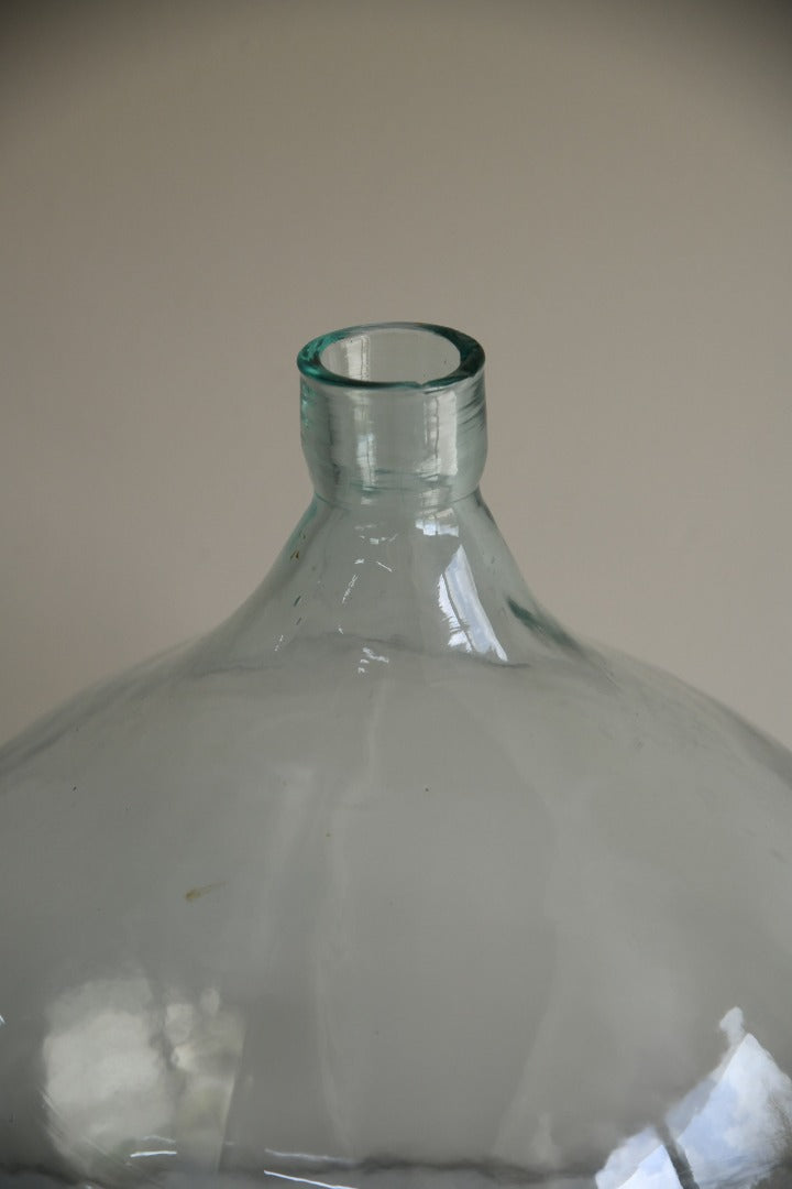 Vintage French Glass Demijohn