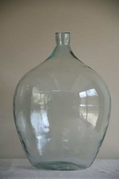 Vintage French Glass Demijohn