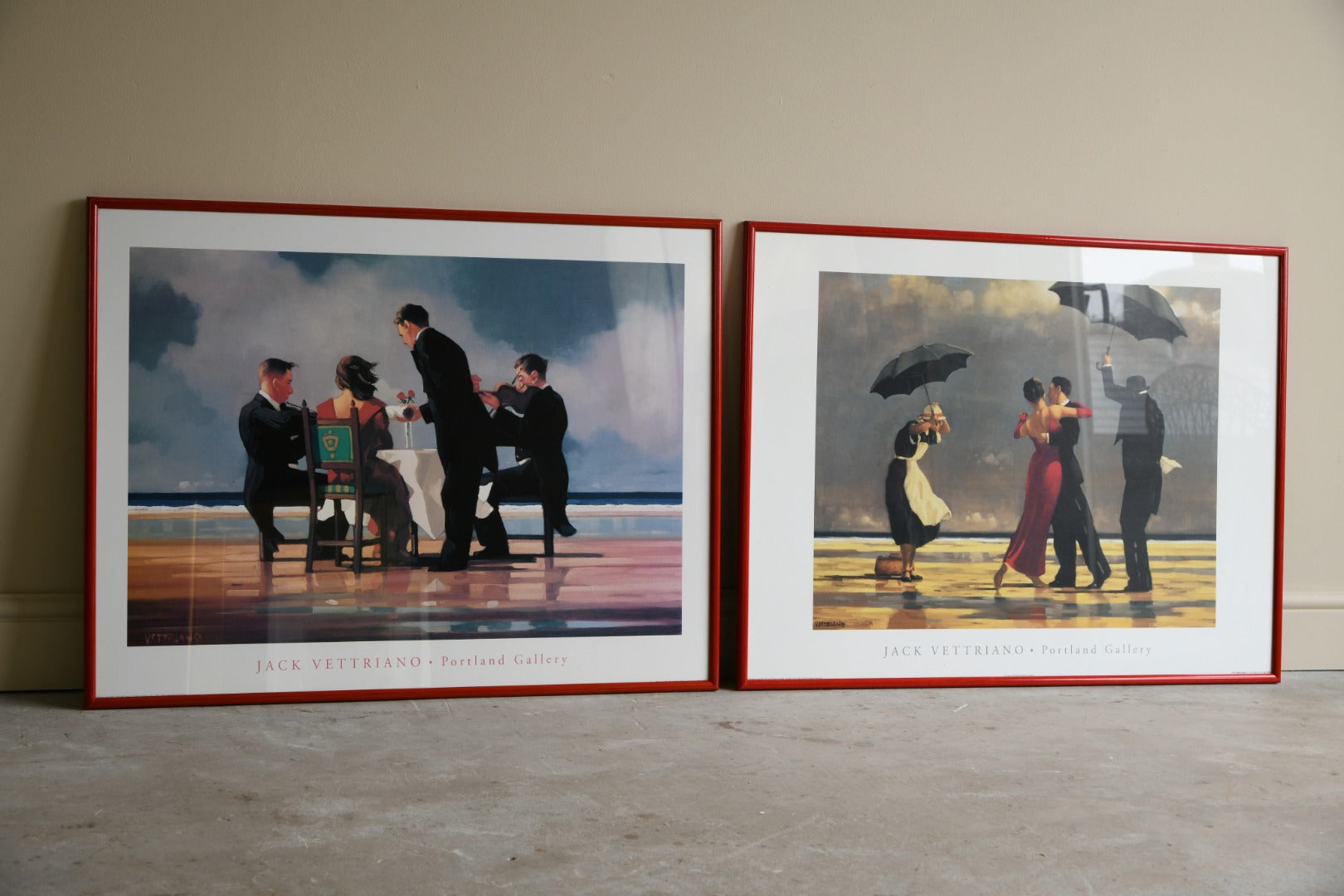 Pair Jack Vettriano Framed Prints