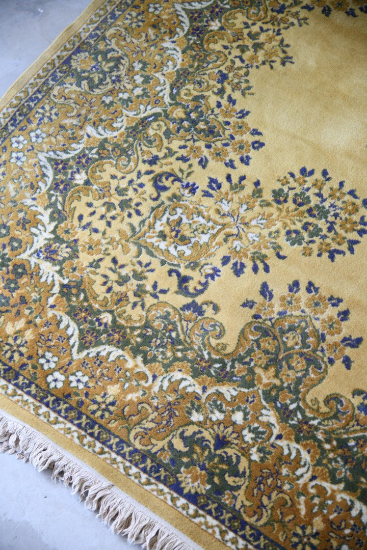 Large Yellow Oriental Wool Rug