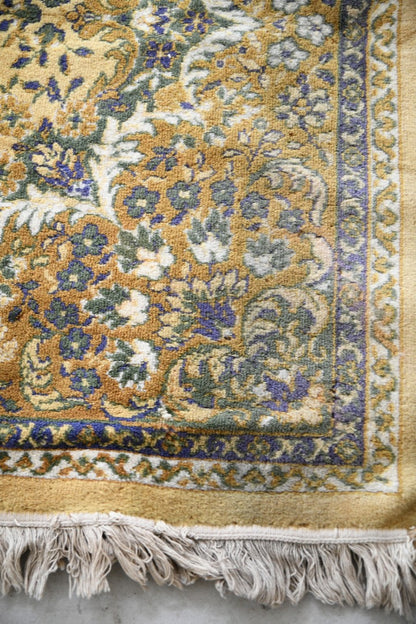 Large Yellow Oriental Wool Rug