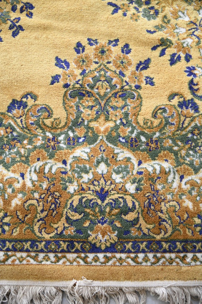 Large Yellow Oriental Wool Rug