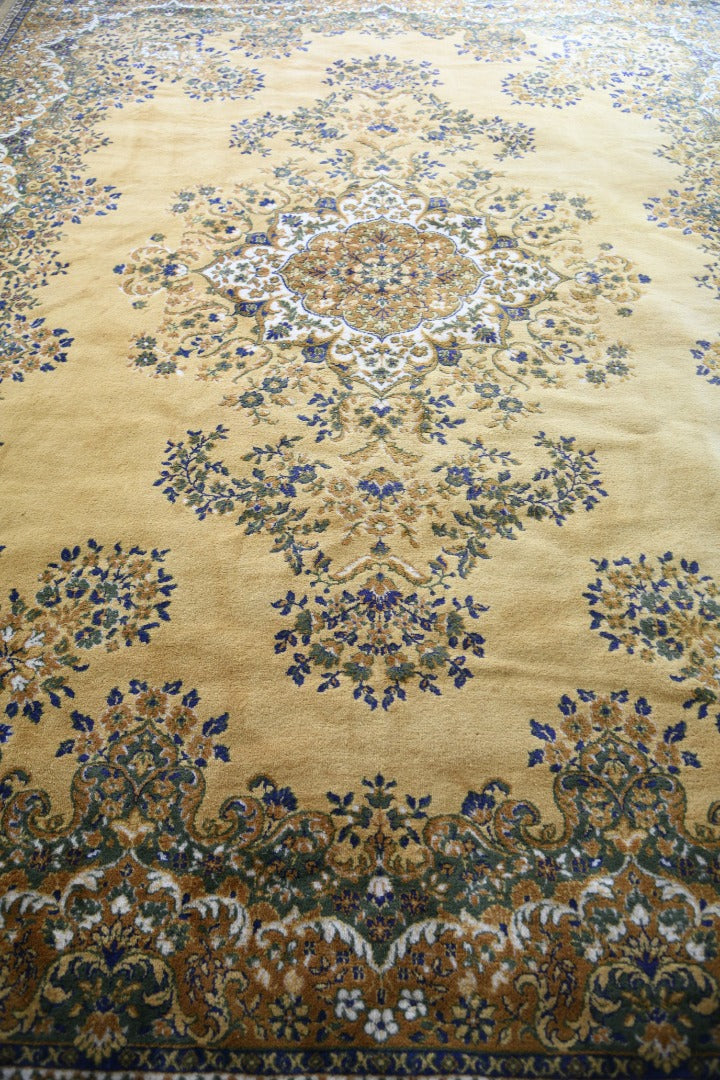 Large Yellow Oriental Wool Rug