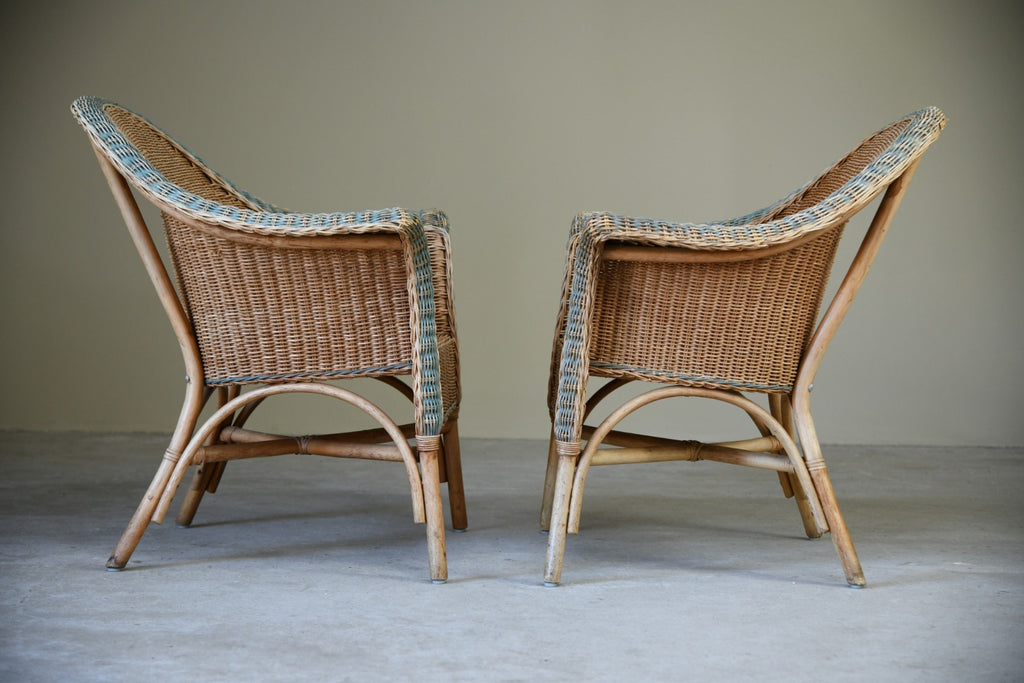 Pair Cane Chairs