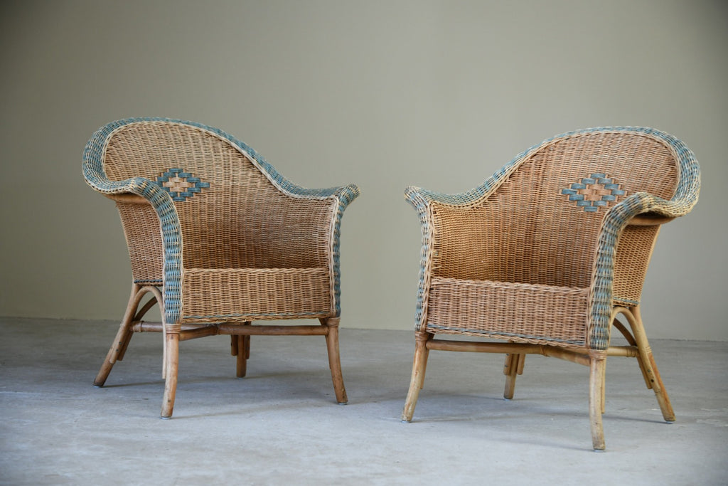 Pair Cane Chairs