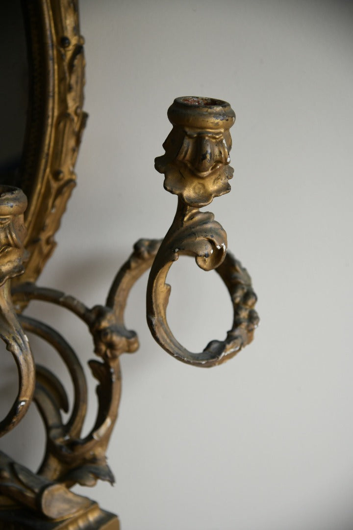 Antique Giltwood & Gesso Toilet Mirror