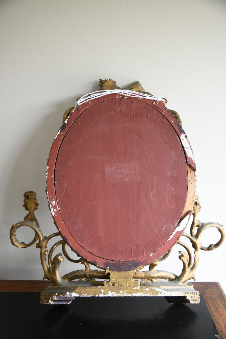 Antique Giltwood & Gesso Toilet Mirror