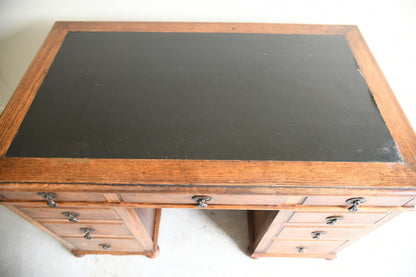 Edwardian Oak Writing Desk