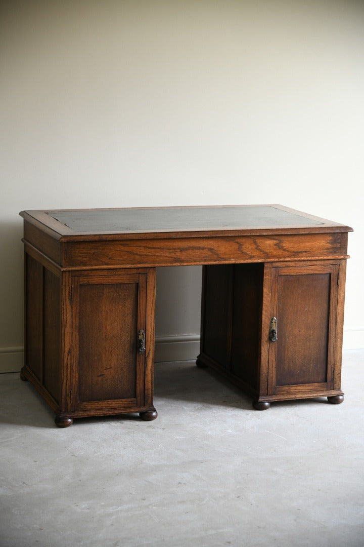 Edwardian Oak Writing Desk