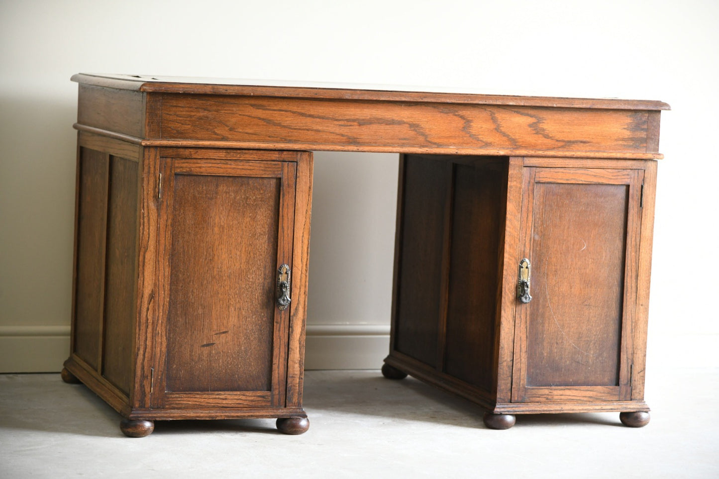 Edwardian Oak Writing Desk