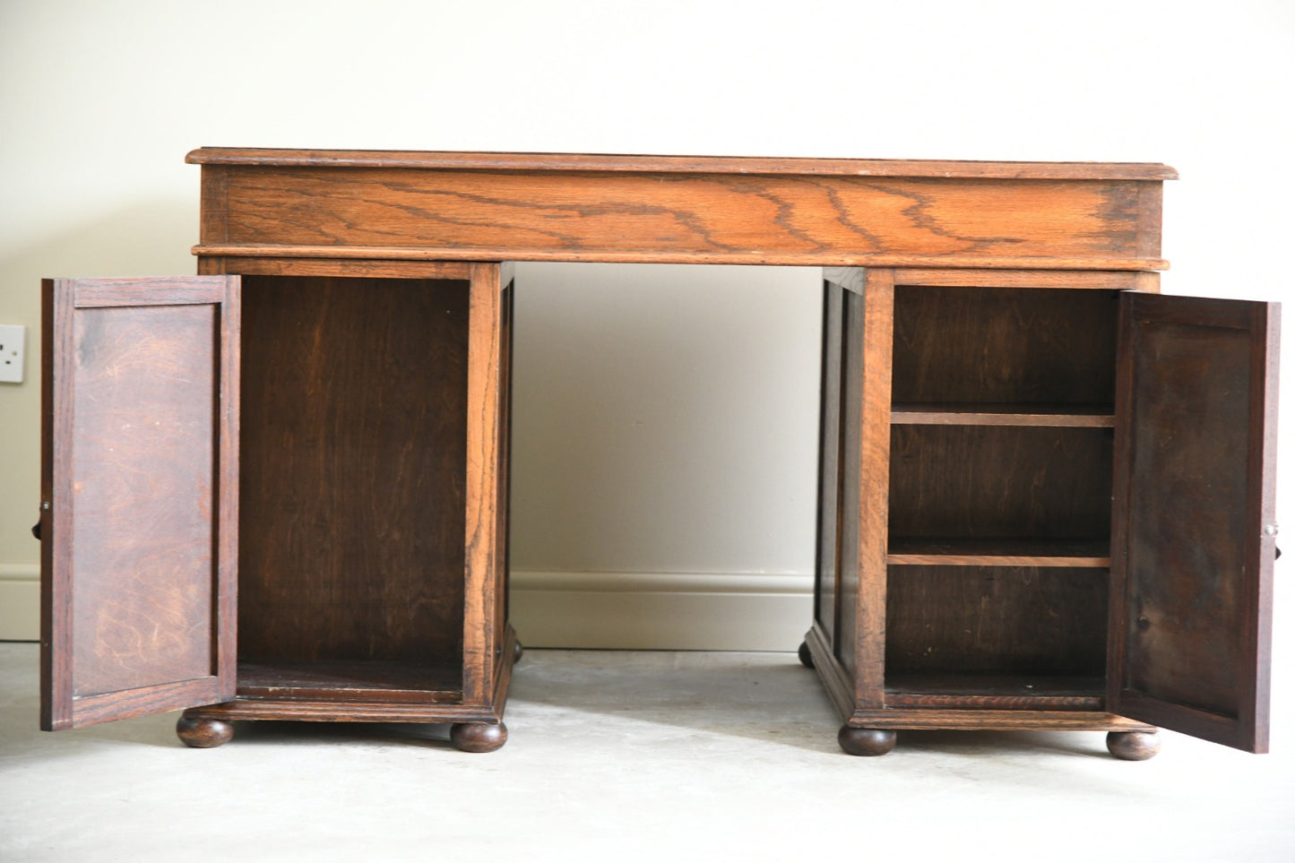 Edwardian Oak Writing Desk