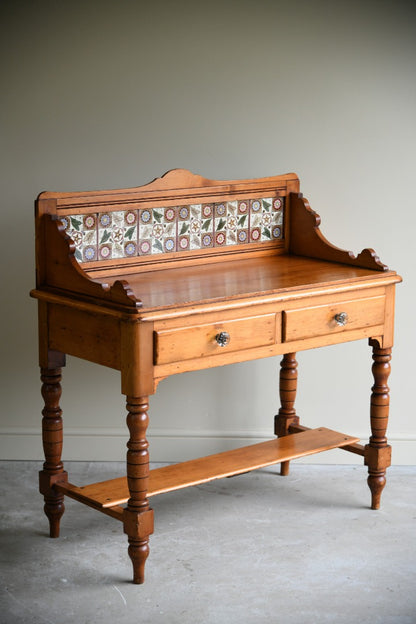 Victorian Pine Washstand