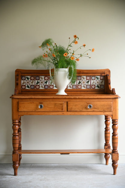 Victorian Pine Washstand