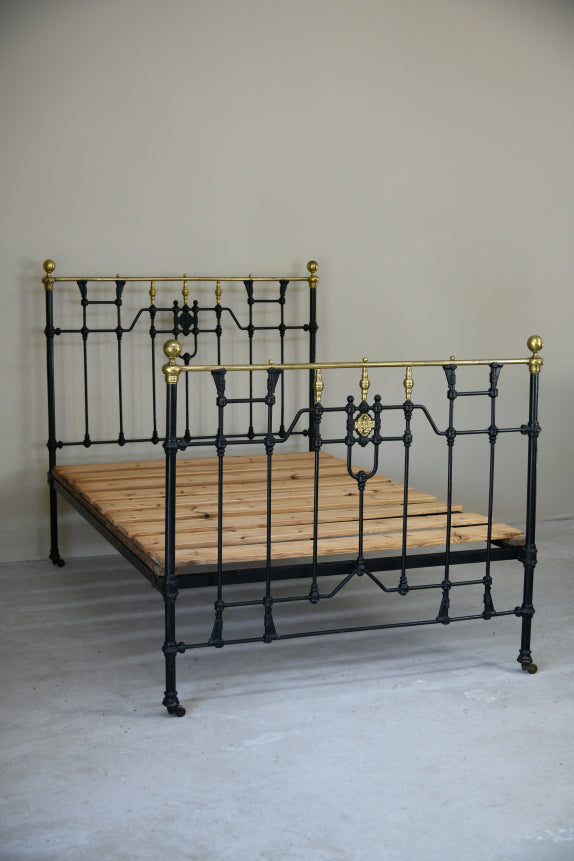 Victorian Cast Iron Metal Bed Frame