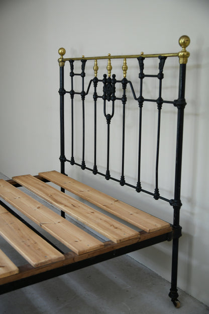 Victorian Cast Iron Metal Bed Frame