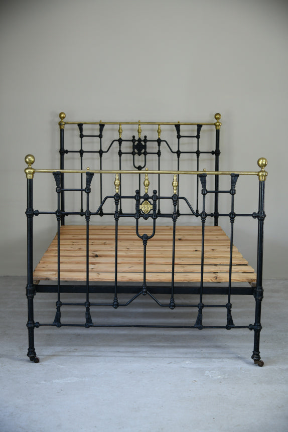 Victorian Cast Iron Metal Bed Frame