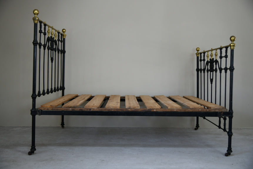 Victorian Cast Iron Metal Bed Frame