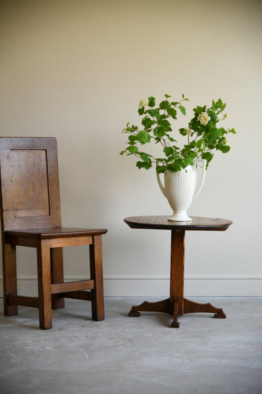 Vintage Wooden Wine Barrel Lid Coffee Table