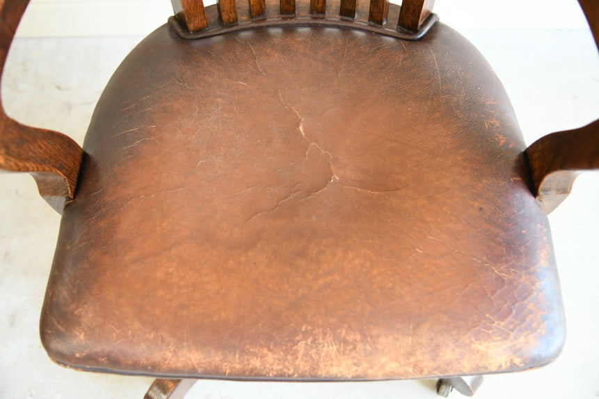 Early 20th Century Oak Office Chair