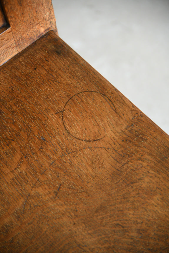 Pair Mid 20th Century Oak Chairs