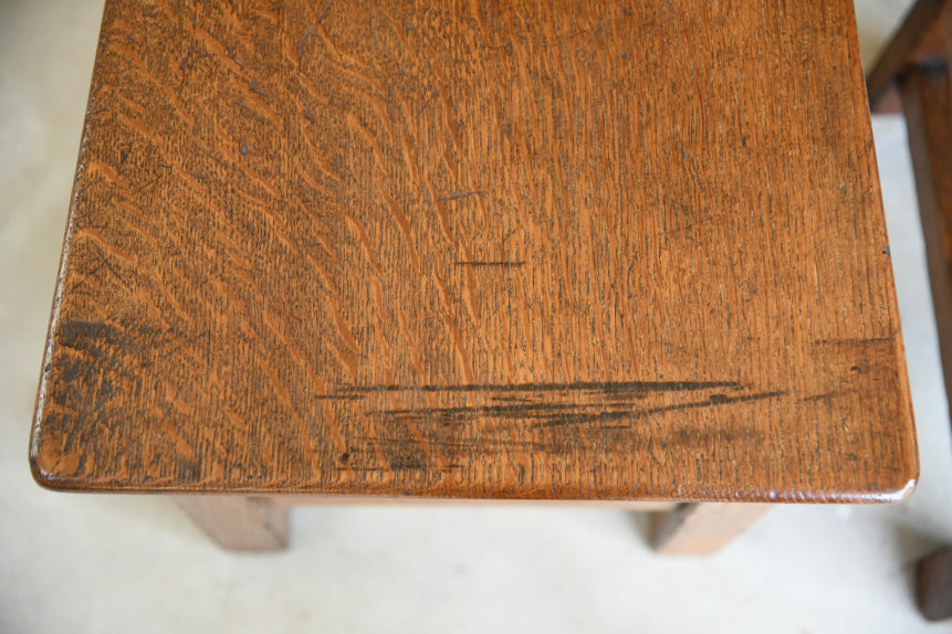 Pair Mid 20th Century Oak Chairs