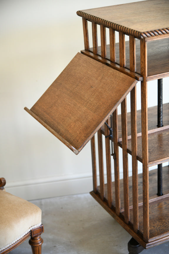 Early 20th Century Oak Revolving Bookcase