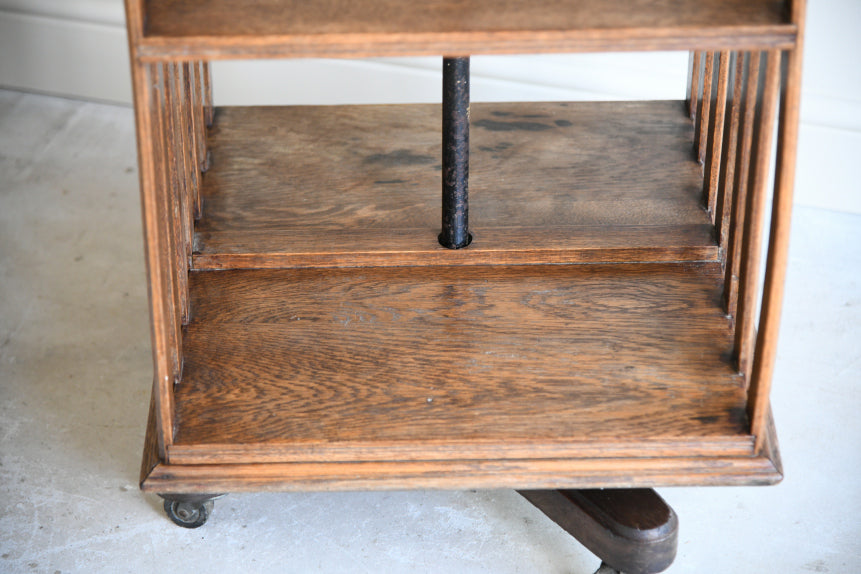 Early 20th Century Oak Revolving Bookcase