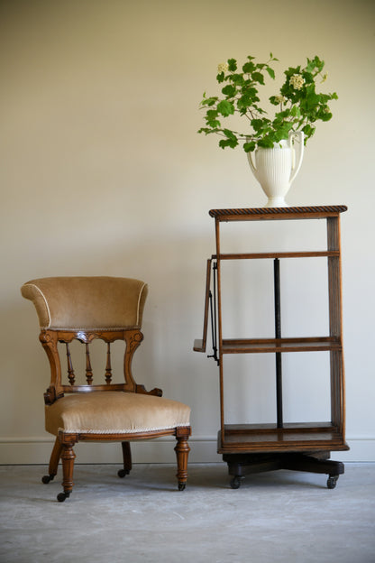 Early 20th Century Oak Revolving Bookcase