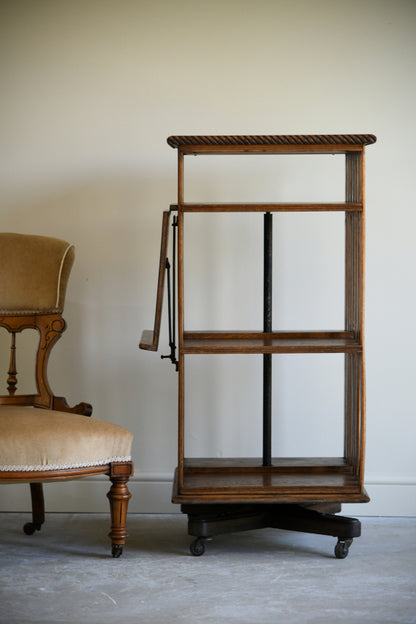 Early 20th Century Oak Revolving Bookcase