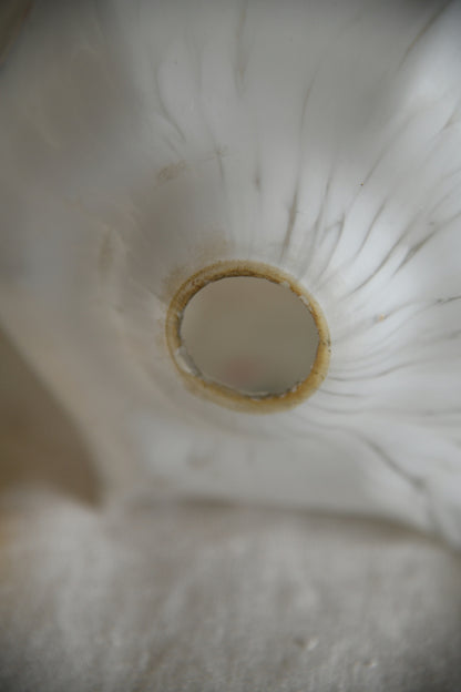 Vintage Mottled White Glass Shade