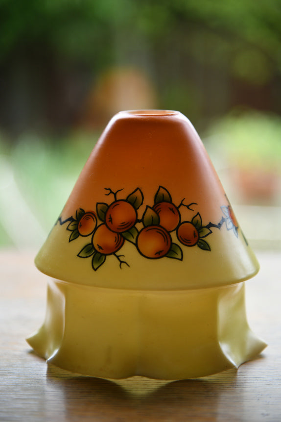 Vintage Orange & Yellow Glass Lampshade