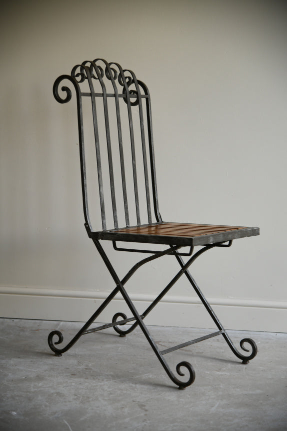 Single Scrolled Garden Chair