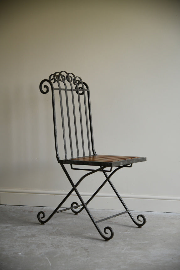 Single Scrolled Garden Chair