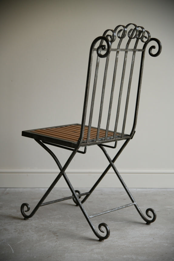 Single Scrolled Garden Chair